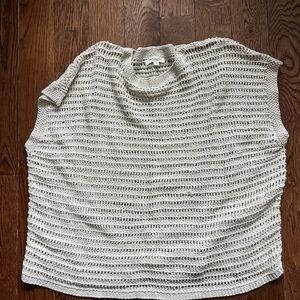 Max Studio Light Gray Knit Blouse